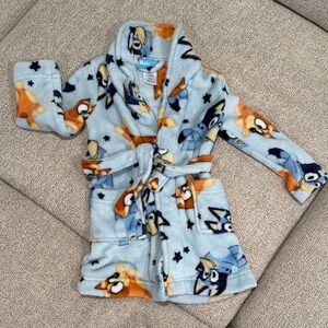 Cozy Kids Pajama Robe - Blue and Orange